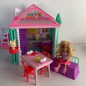 Mattel Toys Barbie Chelsea Doll Clubhouse With Doll And